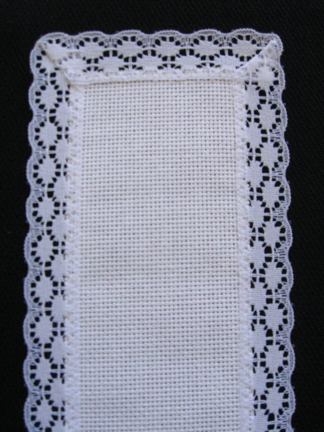 Blank Lace Edged Bookmark For Cross Stitching by XStitchBookmarks
