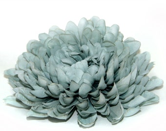 Jumbo Powder Blue Mum - Artificial Flowers, Silk Flower