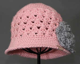 Crochet PATTERN Chloe Cloche Girls Crochet Hat Pattern Includes 5 Sizes for Baby, Toddler, Child, Girls and Ladies Crochet Hat Pattern