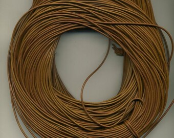 Greek Leather Cord 1.8 mm 10 Meter Pack-Tan (Tobacco)