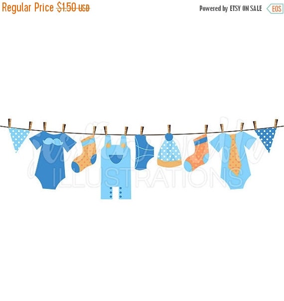 free baby clothes line clipart - photo #24