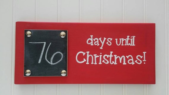 Items similar to Days Until Christmas Countdown Chalkboard Sign, Wood Sign, Christmas Decor on Etsy