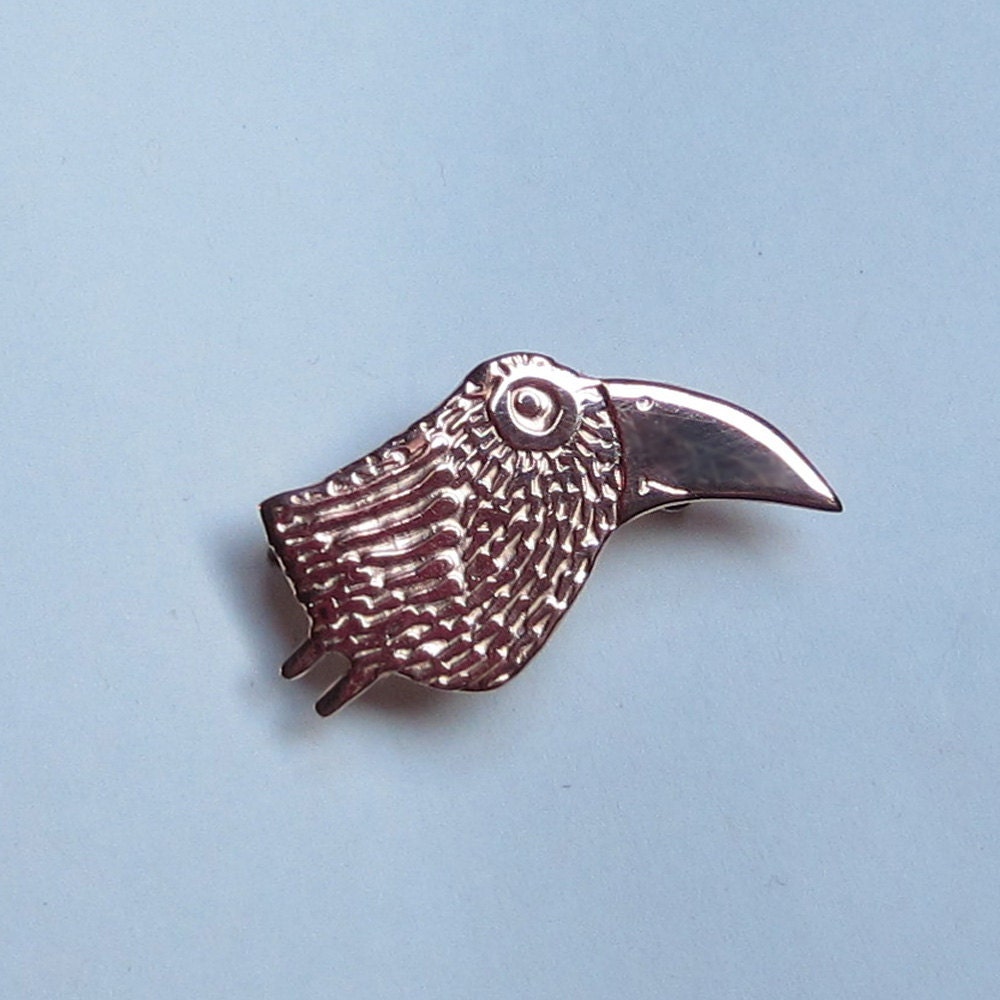 small copper bird brooch or inch bird small copper bird brooch or inch bird