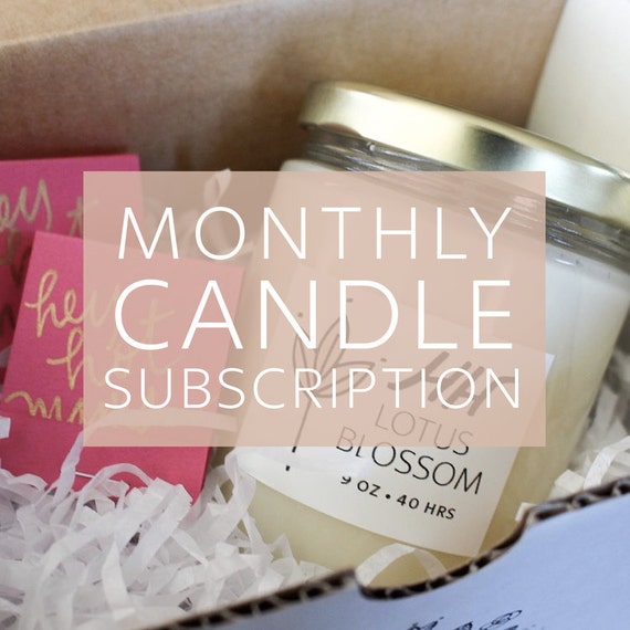 MONTHLY Candle Subscription Service by handmadehabitat on Etsy