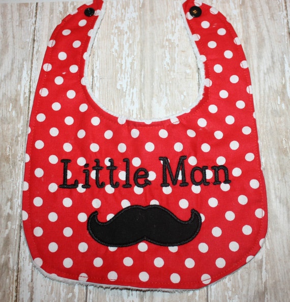 Mustache BibBaby Boy Bib Personalized Bib by AddiesThings on Etsy