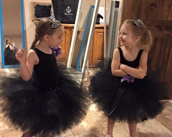 Black Tutu, Black Birthday Tutu, Black Halloween Tutu, Black Baby Tutu, Black Toddler Tutu, Black Childs Tutu, Black Tutus Newborn-Girls 6