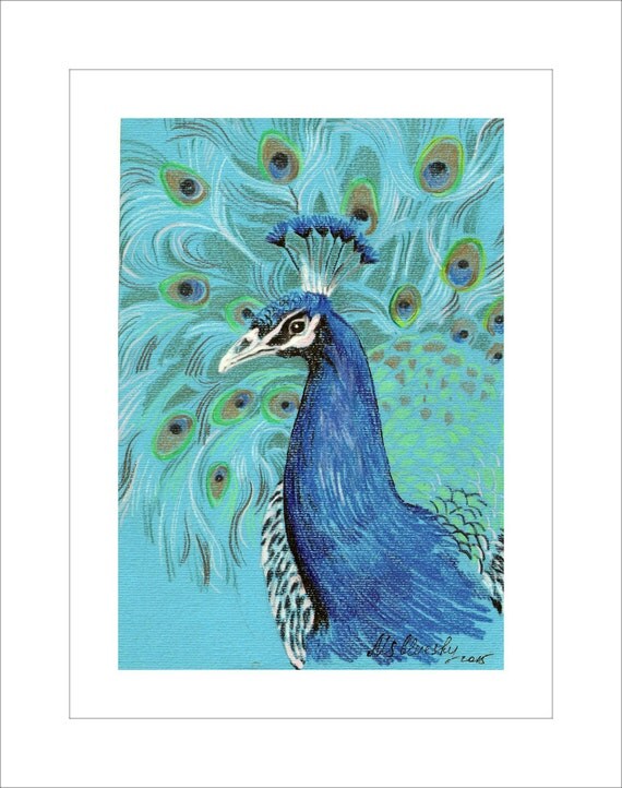 Items Similar To PEACOCK Original Painting On Etsy