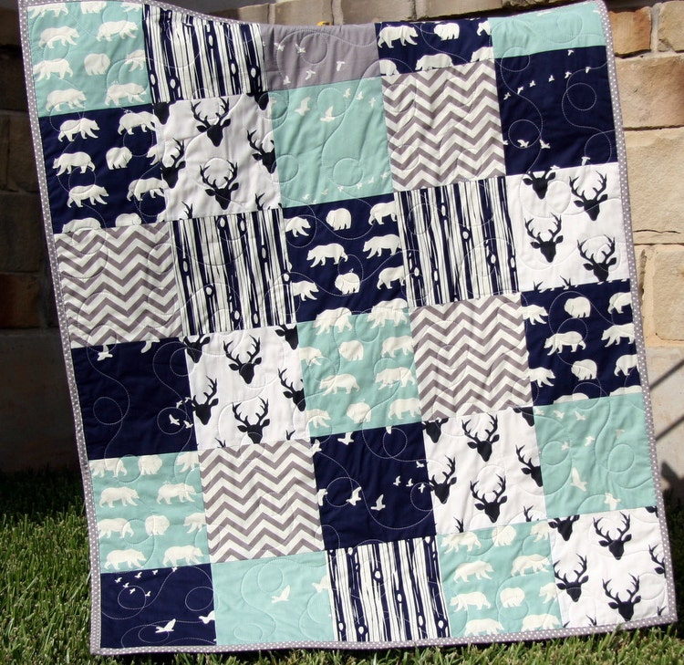 blue-and-gray-baby-quilt-etsy