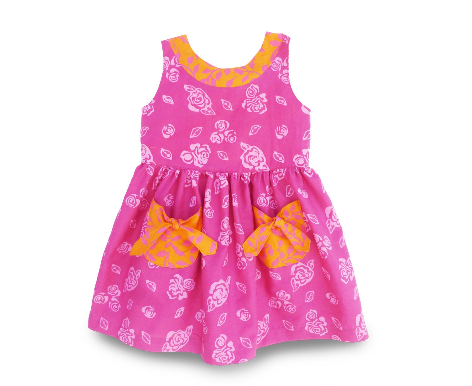 Girls Pocket Dress size 2 Toddler Dress Pink Gift Dress