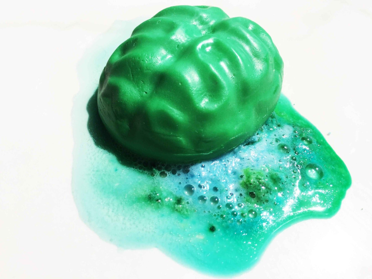 EXPLODING BRAINS SOAP Bath Bomb Vegan Glycerin Soap Brains
