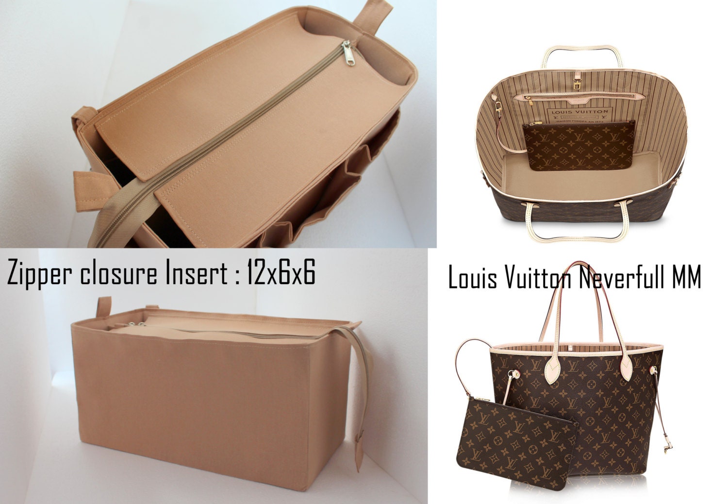 Louis Vuitton Mm Purse Organizer | Neverfull MM
