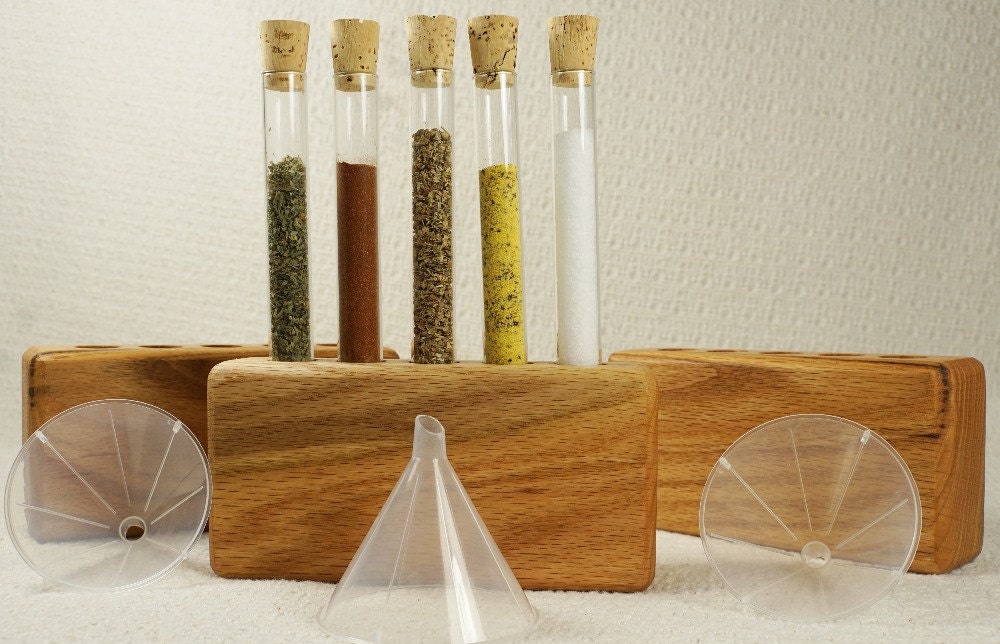 Test Tube Spice Rack Spice Rack Wooden Spice Rack Kitchen