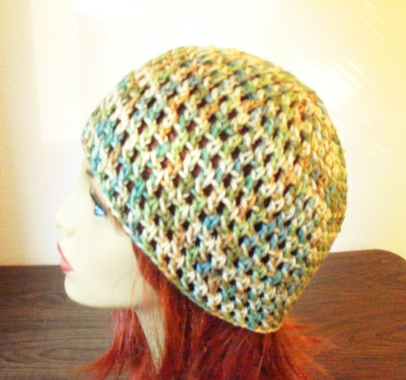 Download Crochet Mesh Beanie Skull Cap Year Round Beanie Hat