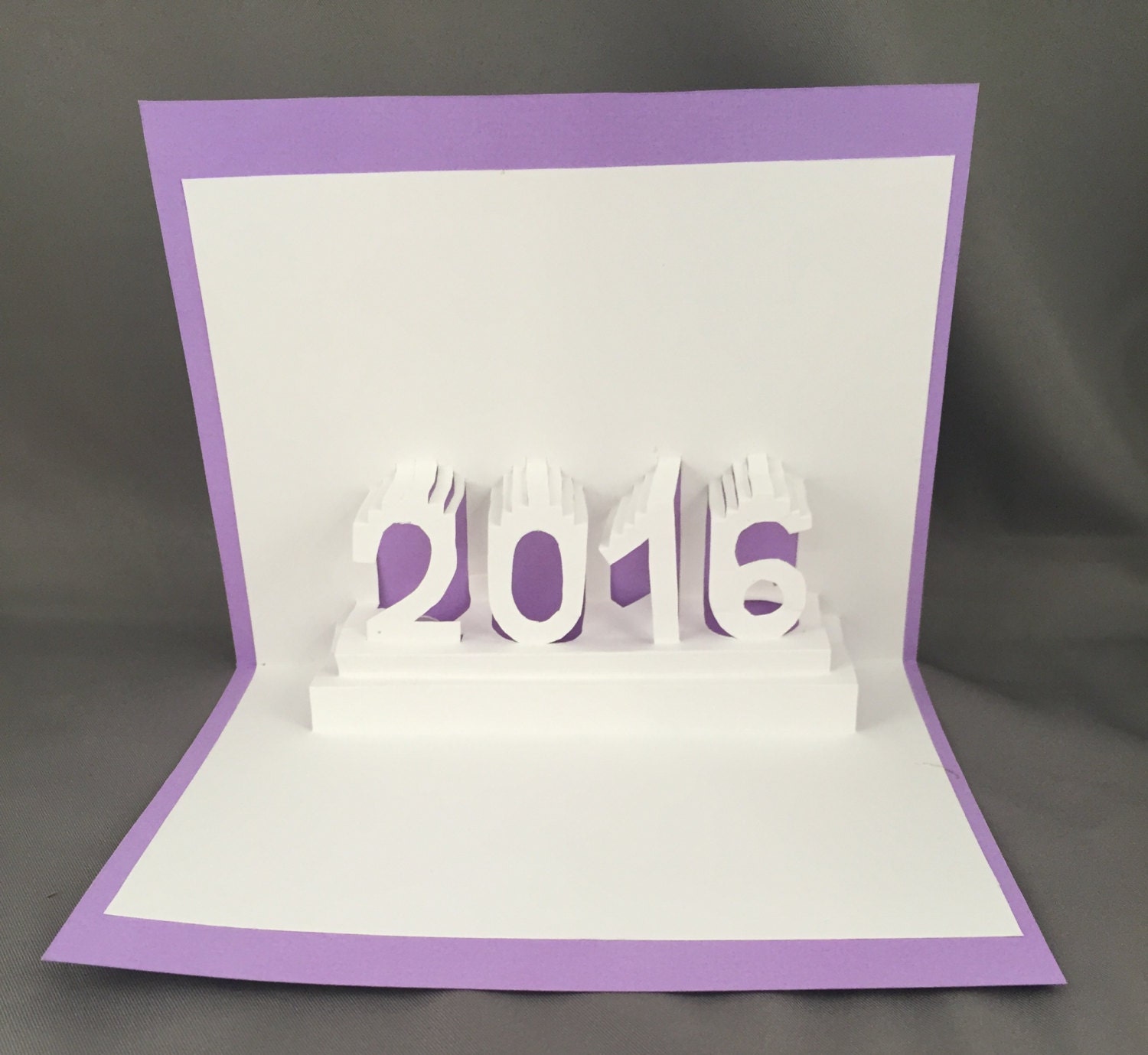 Sale 3D Pop Up Happy New Year Greeting Card Handmade Card