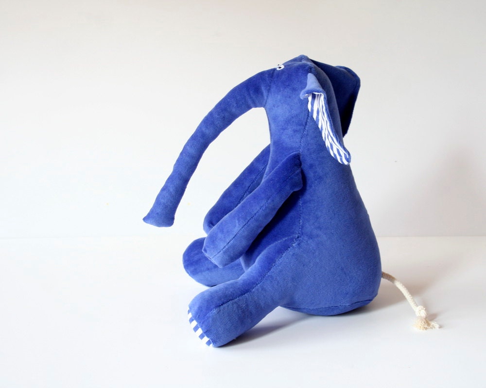 blue stuffed elephant
