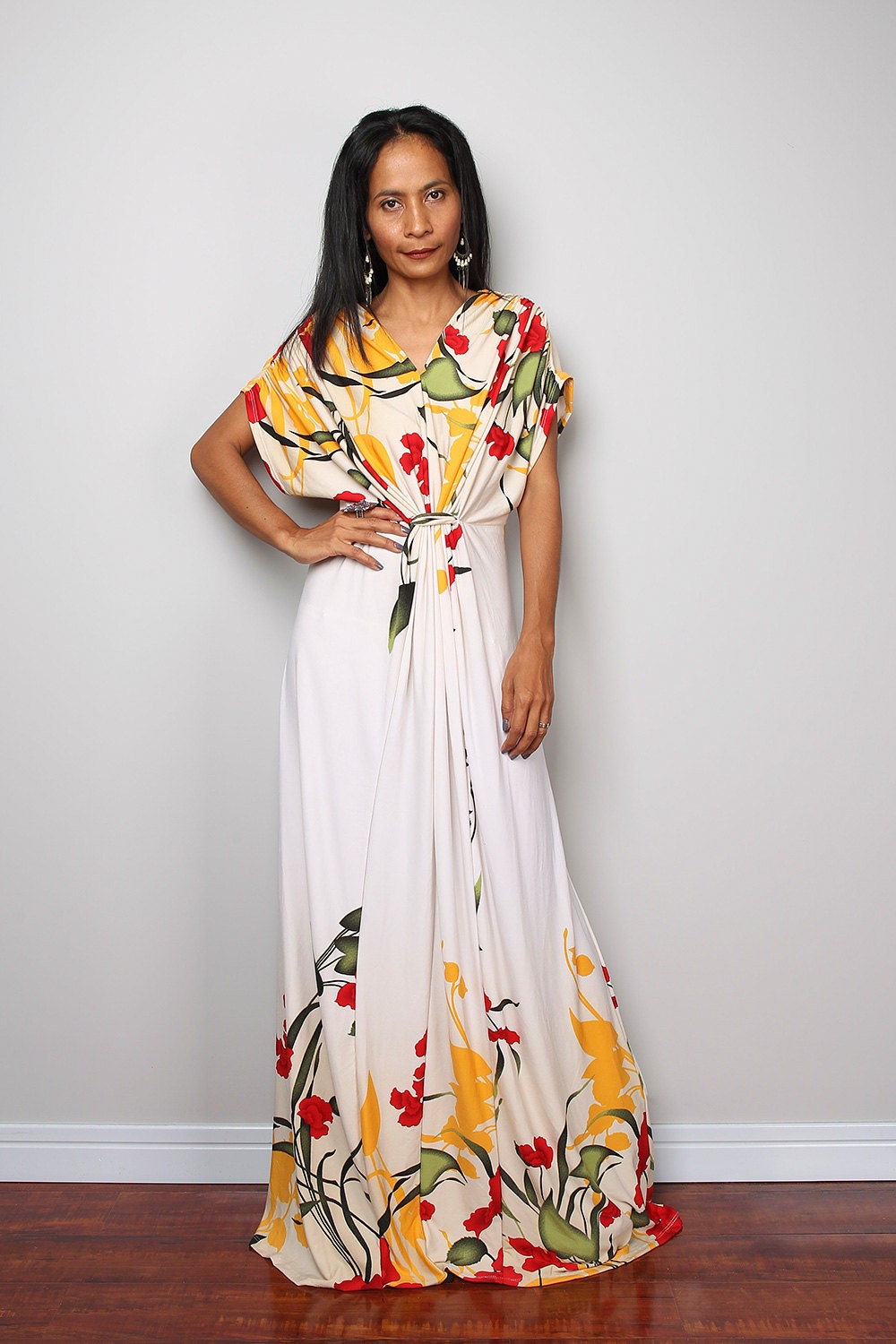 Floral dress Summer maxi dress : Funky Elegant Collection