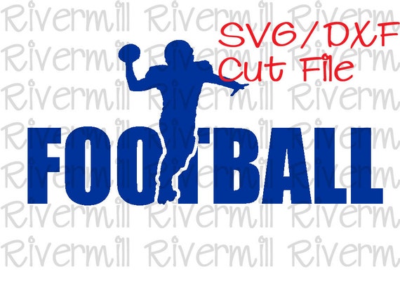 Download Items similar to SVG DXF Football Word Cut File on Etsy