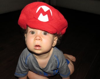 Super Mario Brothers-INFANT or TODDLER Fleece MARIO Hat