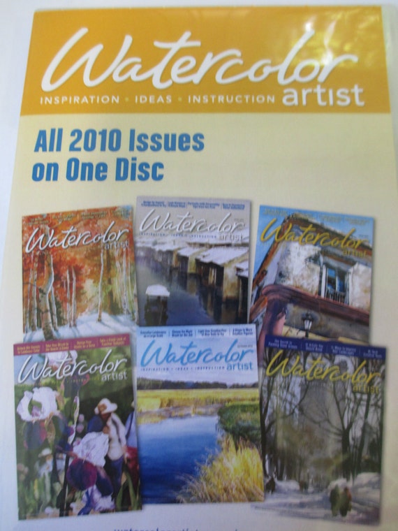 The Watercolor Artist Magazine 2010 Back Issues DVD 6 issues