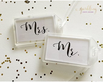 Mr. and Mrs. Luggage Tags - Travel