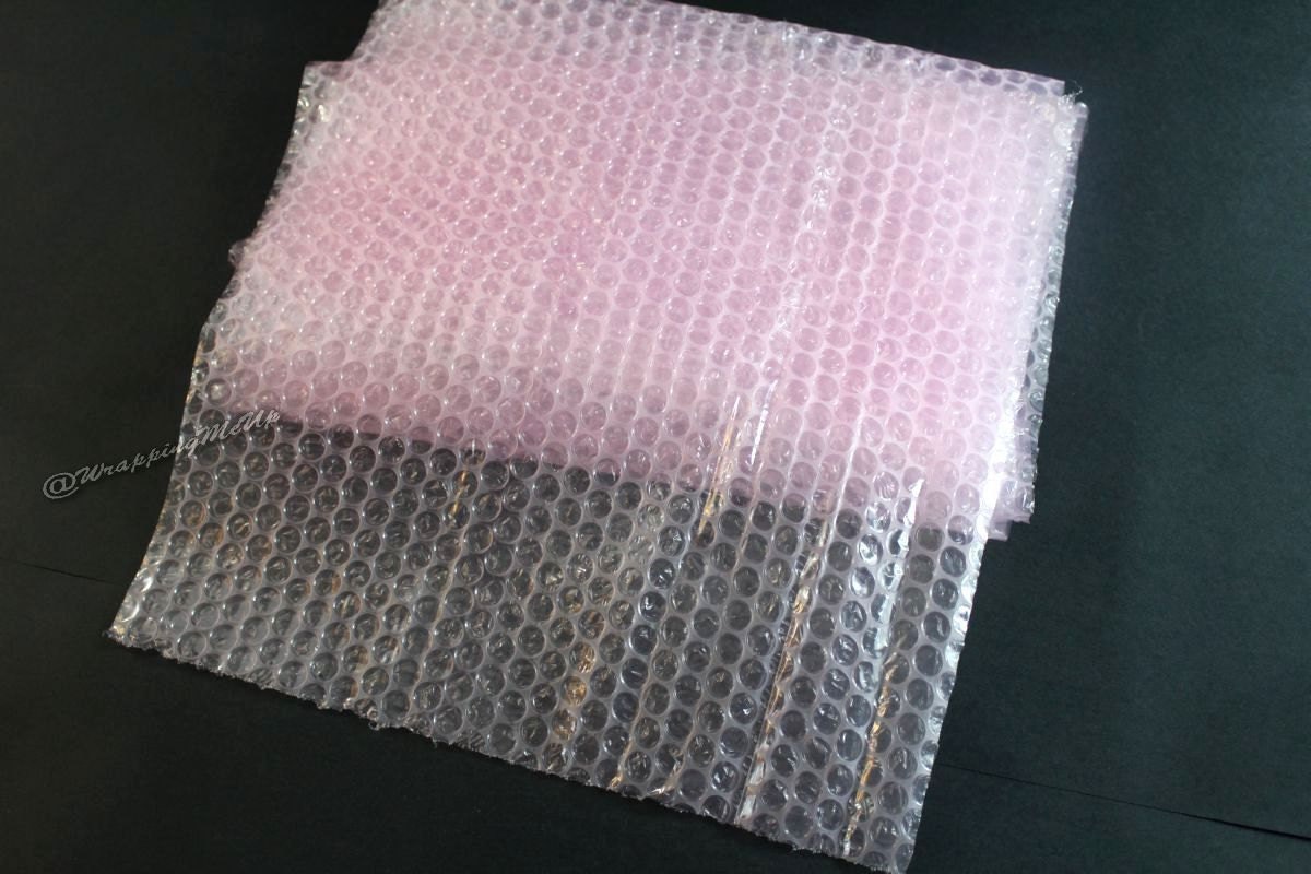 50'x12 3/16 Pink Anti Static Bubble Wrap Roll
