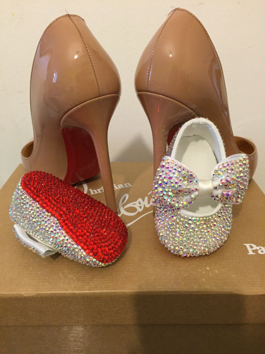 Baby red bottom shoes