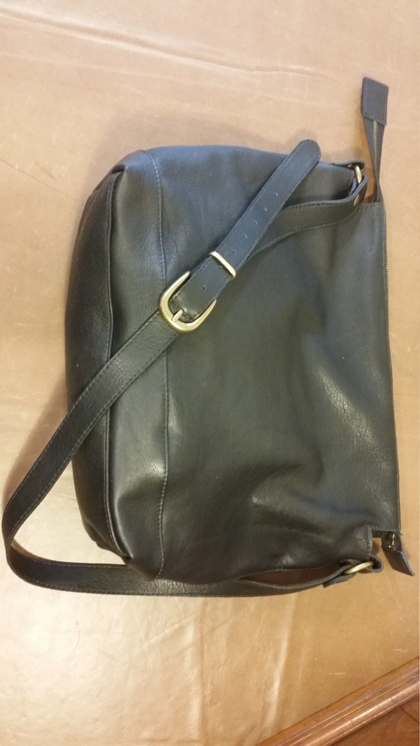 Soft Luxurious Black Leather Crossbody Or By Forgedleatherbags