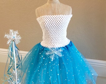 Items similar to ELSA TUTU DRESS - Frozen dress - Frozen Birthday ...