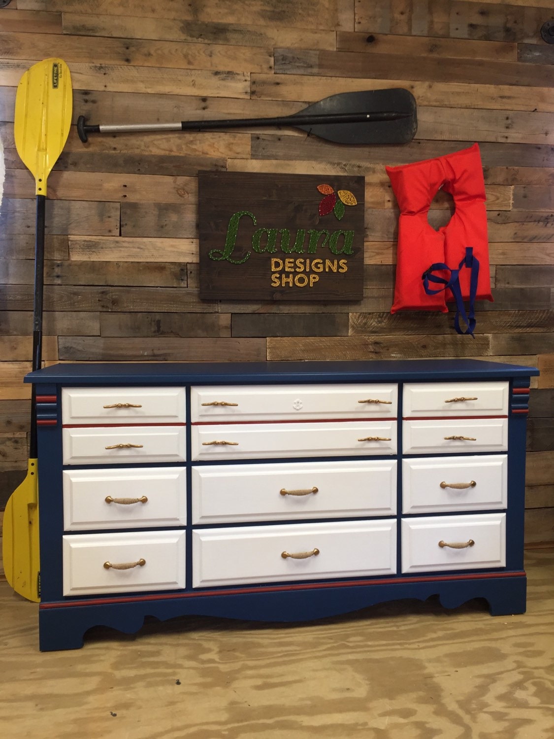 Nautical Dresser by on Etsy