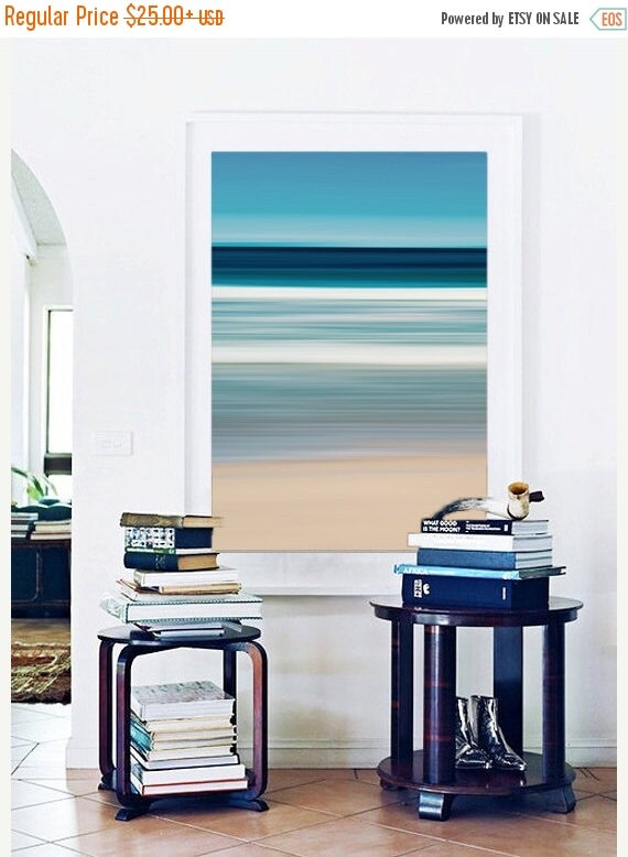 Large Abstract Wall Art Beach Scene Nautical Decor Martha's Vineyard