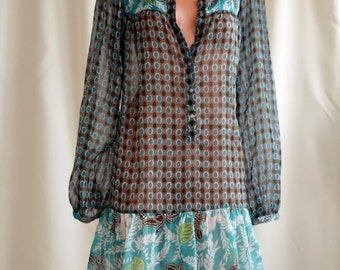 Vintage Dress / Tunic, size M-L / 36 - 38 /