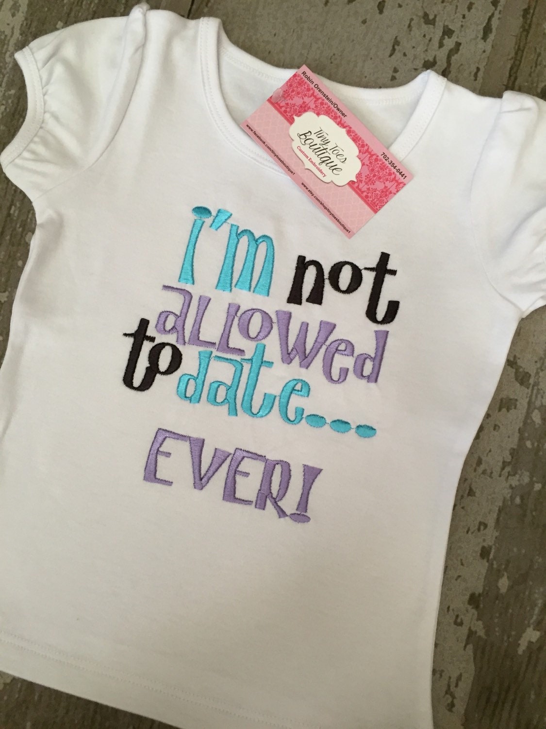 READY TO SHIP// I'm not allowed to by tinytoesboutique1 on Etsy