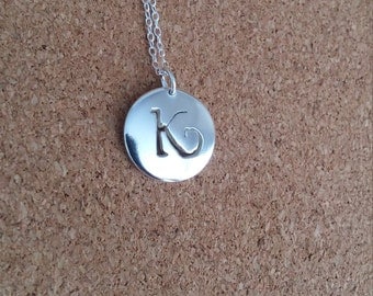 Items similar to Initial Letters Necklace - Initial Pendant ...