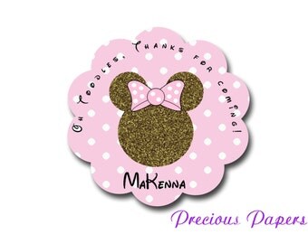 minnie mouse labels etsy