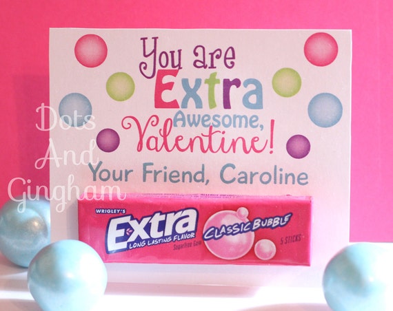 It's just a photo of Declarative Extra Gum Valentine Printable This is an image of Declarative Extra Gum Valentine Printable