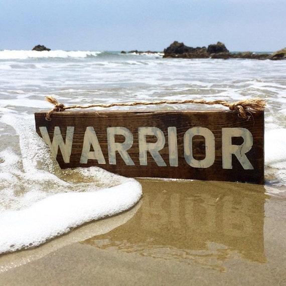 Warrior Wood Sign / Motivational Sign / Boho by HollyWoodTwine