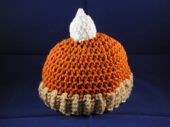 Crochet PDF Pattern Pumpkin Pie Hat by ToCraftAHome on Etsy