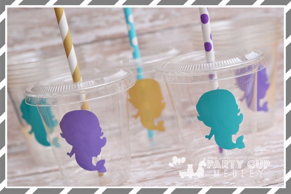 Under the Sea Birthday Party, Set of 8 or 12 You Choose Party Cups, Favor Cups or Reusable Souvenir Cup Il_570xn