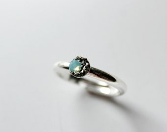 Moon ring,Crescent Moon Ring,raw Opal ring,Sun and moon rings,Moon phase ring,dainty ring,mint ring,gypsy rings,wiccan ring,wiccan jewelry