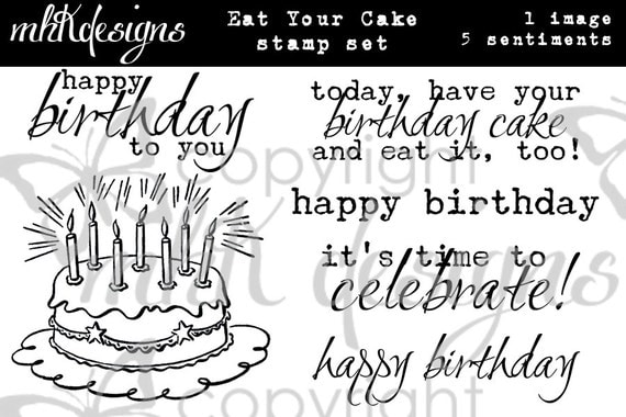 Eat Your Cake Digital Stamp Set