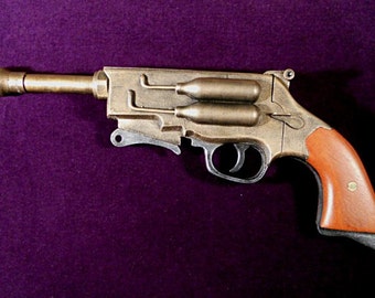Steampunk Gun Pistol Revolver Mal's Gun Firefly Western Cosplay Gun LARP