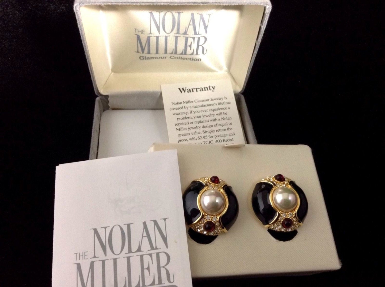Nolan Miller clip earrings Nolan Miller Glamour Collection