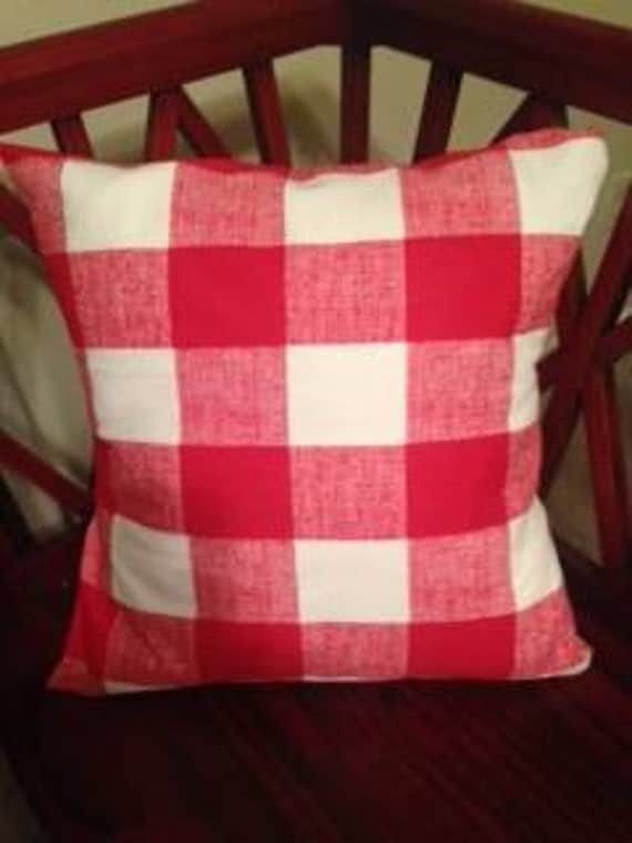 red checkered pillow