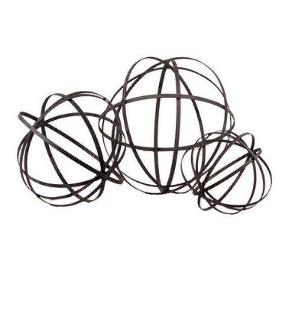 Garden metal orb