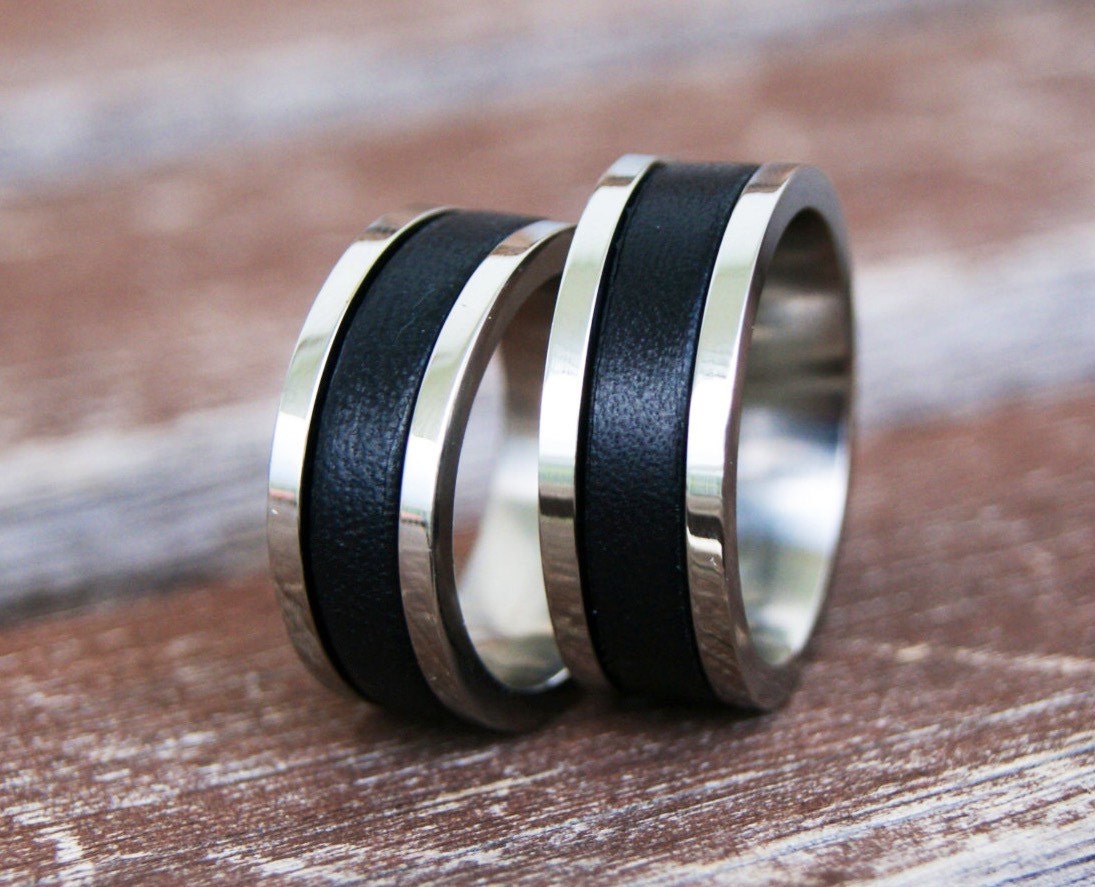 Couple ring Set of 2 Promise rings for couples Promise Rings