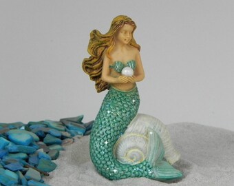 Fairy Garden Accessories Miniature Mermaid - terrarium supplies - fairy garden supply - miniature beach garden supply - cake topper
