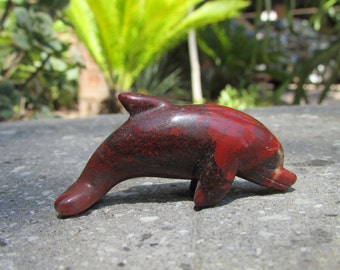Carved Stone dolphin Small sculpture