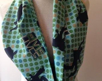 Elvis Lives Lightweight Cotton/Blend polka dot Infinity Scarf