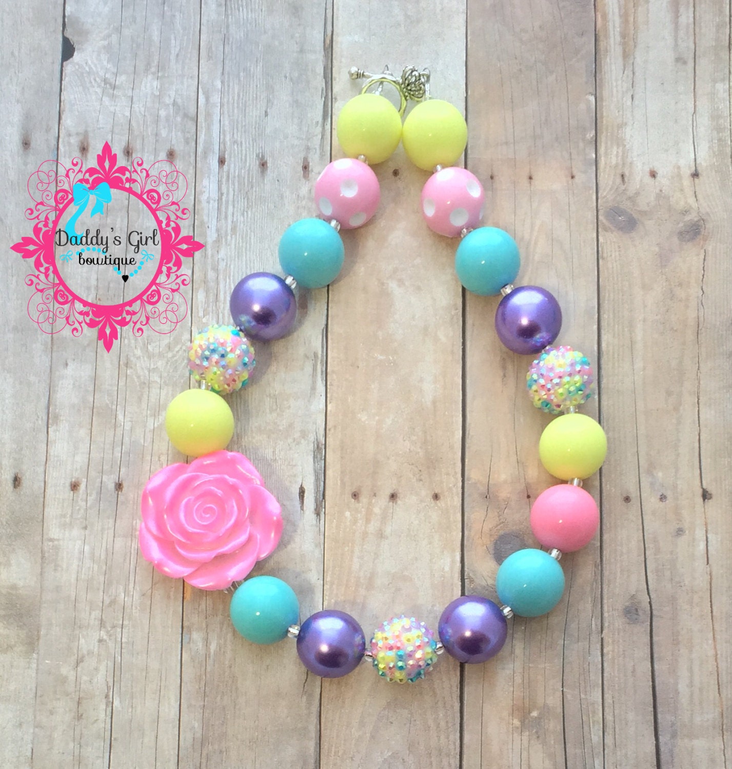 Easter NecklaceEaster Necklace Spring Chunky Necklace Girls