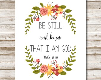 Psalm 46 5 printable | Etsy